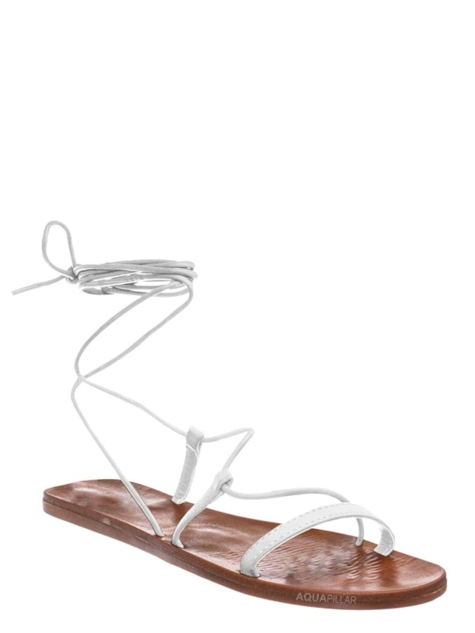 Amazon.com | Aquapillar Leg Wrap Flat Sandal - Womens Lace